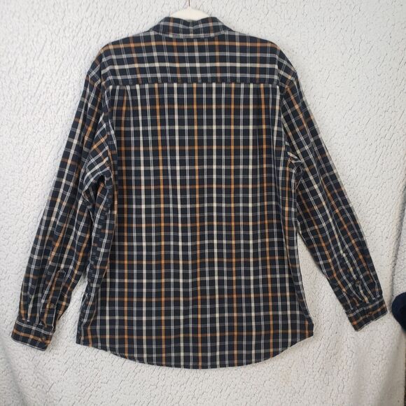 Carhartt Flannel Shirt Mens L Plaid Relaxed Fit Workwear American Workwear 46x31 - Picture 2 of 11